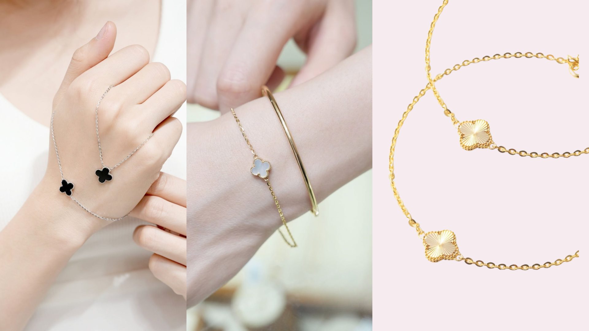 Top 5 lắc tay vàng cỏ 4 lá siêu đắt hàng tại Kim Suri 11