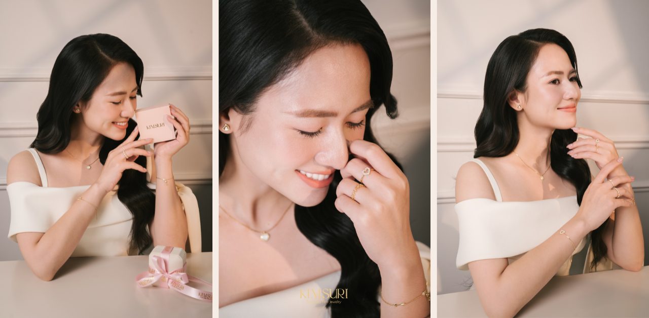 Diễn viên Việt Hoa lan tỏa sắc vàng trong tuần lễ 20/10 cùng Kim Suri BST Golden Love của Kim Suri