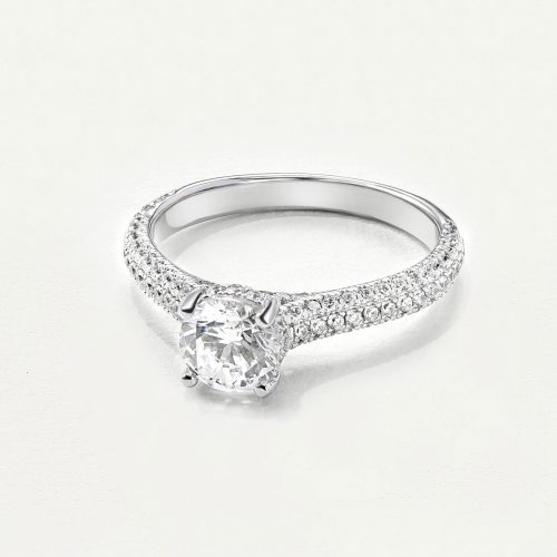 Nhẫn Vàng Trắng 10K đính đá sáng lấp lánh - SR23S024W