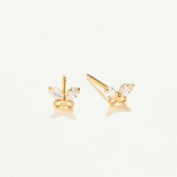 Khuyên tai Vàng 10K hình bướm xinh xắn - SE23S016Y