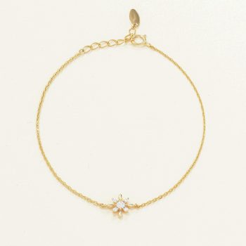 Lắc tay Vàng 10K mặt tinh tú đính đá - SB23S002Y