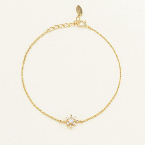 Lắc tay Vàng 10K mặt tinh tú đính đá - SB23S002Y