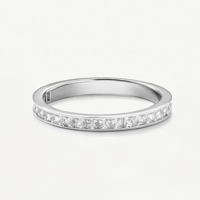 Nhẫn Vàng Trắng 10K đính đá CZ sáng - SR23S013Y