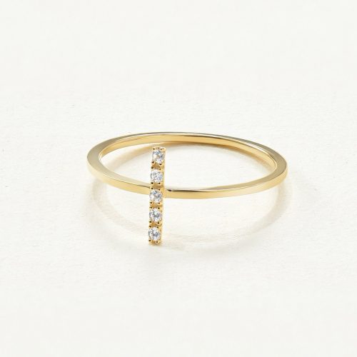 Nhẫn Vàng 10K mặt L cá tính - SR23S018Y