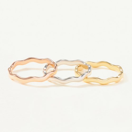 Nhẫn Vàng 10K uốn lượn