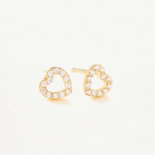 Khuyên tai Vàng 10K tim - SE23S031Y