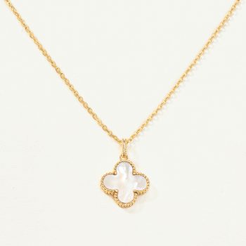 Dây chuyền Vàng 10K mặt cỏ bốn lá - SP23S005Y
