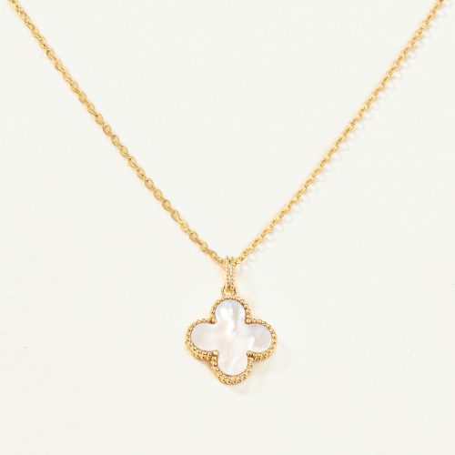 Dây chuyền Vàng 10K mặt cỏ bốn lá - SP23S005Y