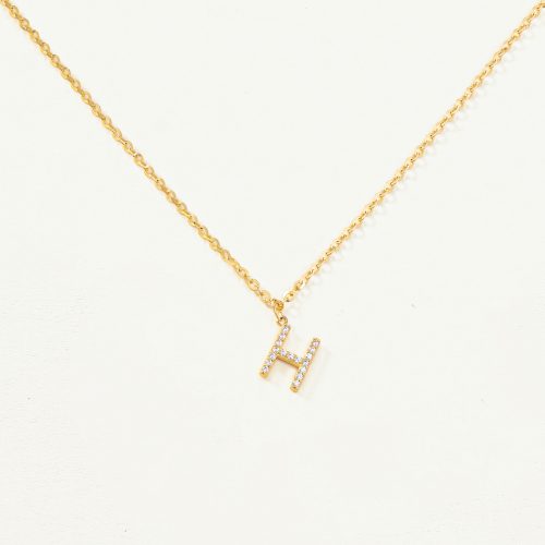 Dây chuyền Vàng 10K mặt chữ H - SP23S003Y