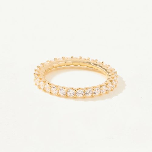 Nhẫn Vàng 10K đính đá full