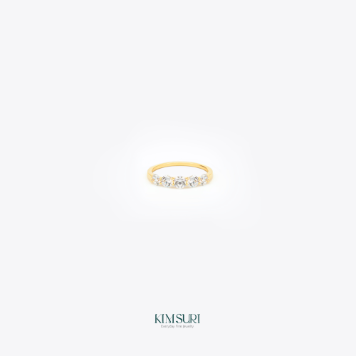 Nhẫn vàng 10k đính đá R446