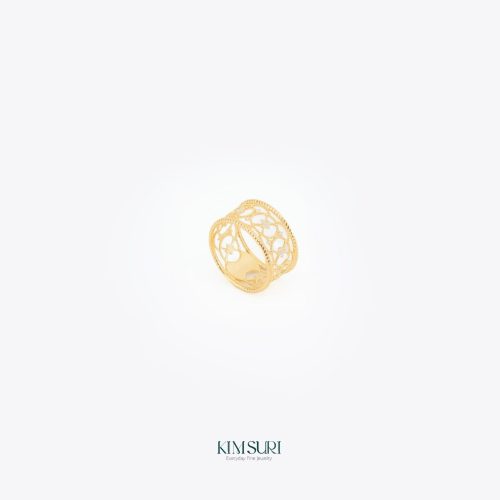 Nhẫn vàng 10k bản to R421