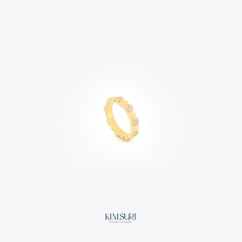 Nhẫn vàng 10k bản giày R453