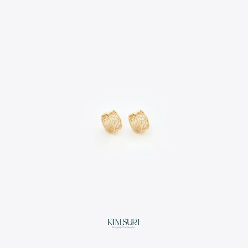 Khuyên tai vàng 10k bản to E565