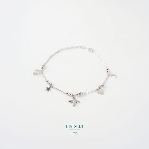 Lắc tay vàng 10k charm rơi B283