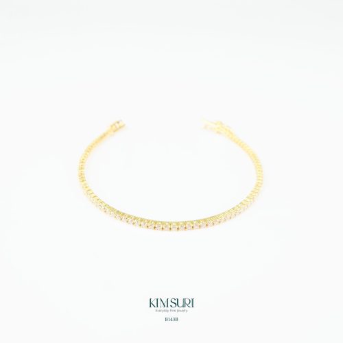 Lắc tay vàng 10k full đá B143B