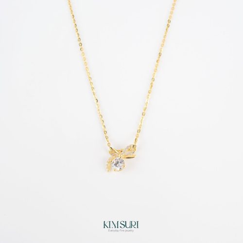 Dây liền mặt vàng 10k đá to N280